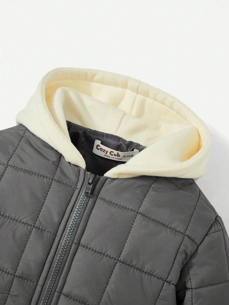 Cozy Cub Baby Boy Zip Up Hooded Puffer Jacket SHEIN USA