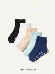 Cozy Pixies 5雙嬰兒防滑襪子