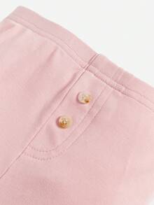 Cozy Pixies Baby Girl 2pcs Floral Print Leggings - Apricot - View 3