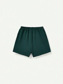 Cozy Pixies Baby Jungen Rundhals Pullover mit Buchstaben Muster und lässige Shorts Set passendes Set