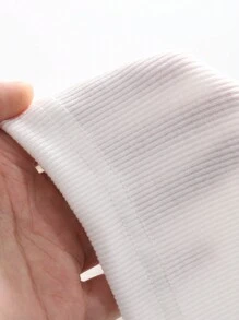DAZY Áo yếm thời trang dáng ôm mùa hè có chi tiết thêu - trắng - Xem 8