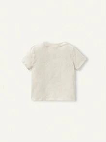Cozy Pixies Baby Boy Solid Color Soft Knitted Round Neck Short Sleeve Pullover Set Of 3