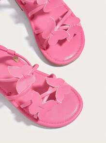 New Fashionable Children Princess Sandals With  Straps For Outdoors - Hot Pink - View 3