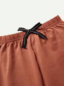 Cozy Pixies Baby Boy Two-Piece Set Of Color Block Decorative Webbing Leggings Trousers - Multicolor - View 3