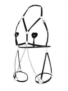 Plus Size Lingerie Accessories Romantis-Romantis - Hitam - View 5