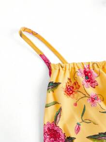 Teresa Lopez Designer 艺术家加大码夏季休闲宽松长款花卉印花细肩带优雅连衣裙，优雅太阳裙装，适合节日、派对、度假、春季、海滩、节日、伊比沙岛装扮、舞会礼服、早午餐装扮、茶会礼服