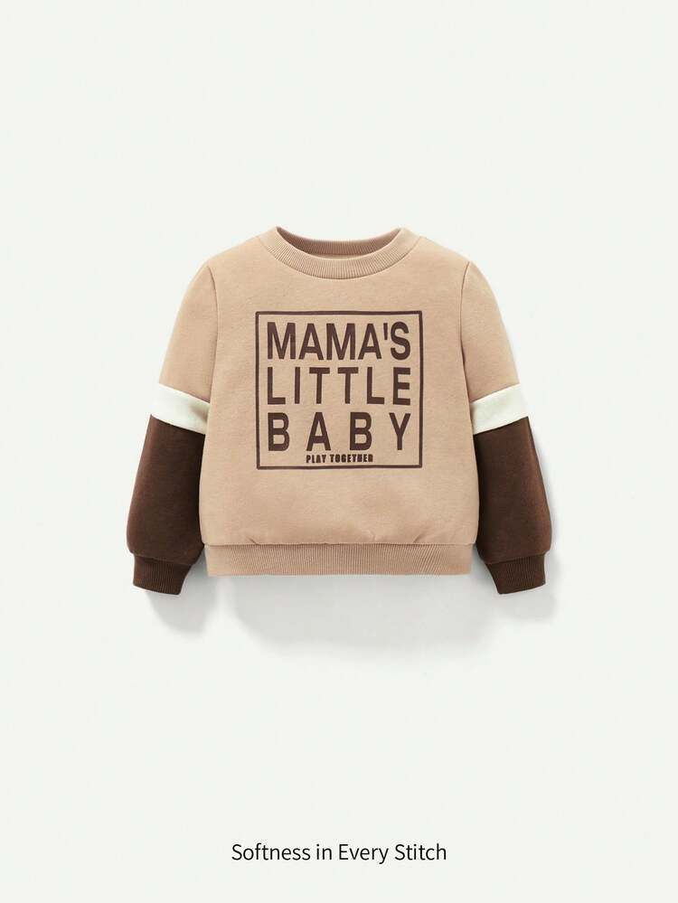 Baby Boy Slogan Graphic 2 In 1 Sweatshirt
