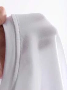 DAZY Solid Color Round Neck Slim Fit Cropped T-Shirt, Summer