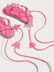 New Fashionable Children Princess Sandals With  Straps For Outdoors - Hot Pink - View 2