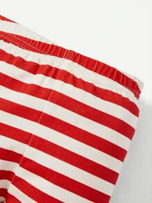 Cozy Pixies Đứa bé trai Vừa Khít Bộ mặc nhà Với Giáng sinh Mô hình , Tròn Đường viền cổ áo , Tay áo dài Áo Và đàn hồi Đáy , 2 Miếng - Màu be - Xem 7