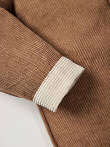 Cozy Pixies 男嬰翻蓋口袋拼接領襯衫連體褲