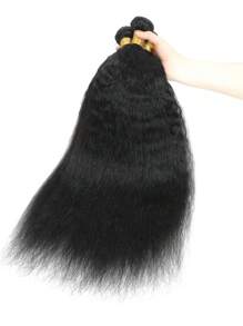 1pc Super Wave Human Hair Bundles Virgin Hair Extension 1 Supre Curly Hair Bundles Sew In Real Double Weft  Hair Extensions For Women - SNatural - View 3