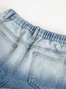 Teen Girl Simple Daily Denim Shorts