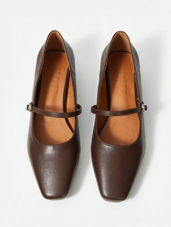 MOTF PREMIUM أحذية نسائية مسطحة بكعب مربع مريحة، أحذية عطلة متعددة الاستخدامات، عروض صيفية، لعيد الميلاد والخريف والعام الجديد والعطلات