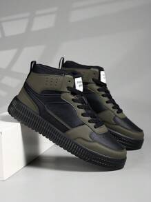 Bằng phẳng Nam Giày dép Giải trí Giày thể thao , Coa dây Đế mềm Bằng phẳng Thoải mái Giày trượt băng Cho nam giới , Nhẹ Cao-top Hằng ngày Giày dép Nam - Nhiều màu - Xem 3