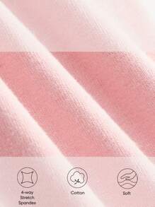 Baby Girl 3pcs Cartoon Graphic Leggings - Pink - View 13