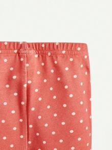 4pcs/Set Baby Girls' Flower Print Rabbit Applique Round Neck Short Sleeve Top And Snug Fit Pants Outfits Matching Set - Multicolor - View 6