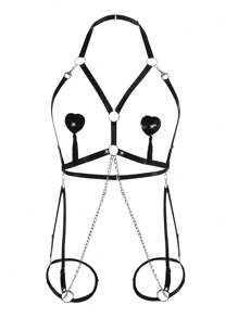 Plus Size Lingerie Accessories Romantis-Romantis - Hitam - View 1