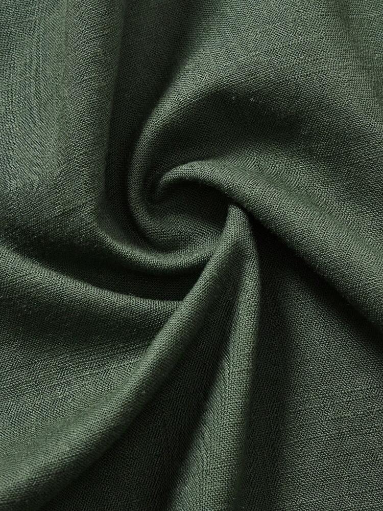 Baby Boy Solid Color Turn-Down Collar Short Sleeve Shirt 2pcs/Set