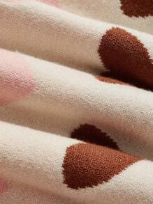 Cozy Pixies Baby Girl Heart Pattern Thermal Lined Hooded Cardigan - Multicolor - View 6