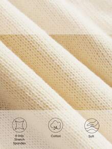 Baby Girl Cable Knit Drop Shoulder Sweater - Apricot - View 9