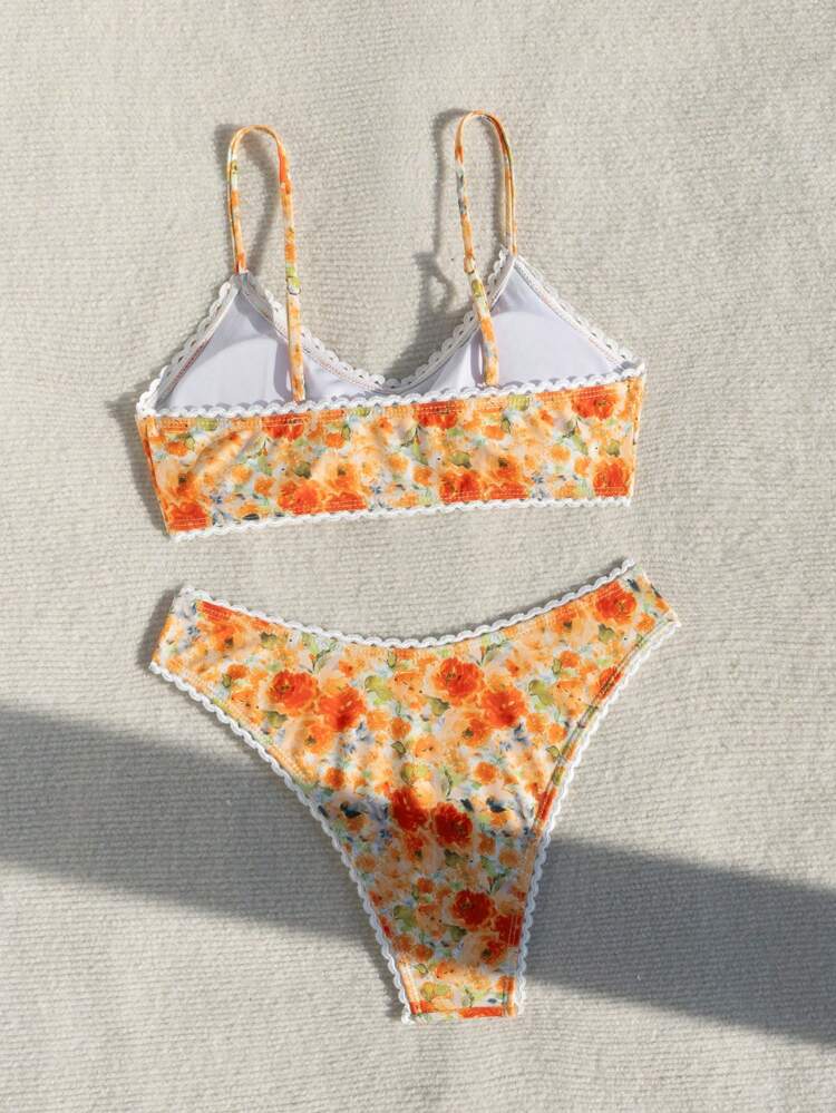 Summer Women Fashion Printed Bikini Swimwear Set