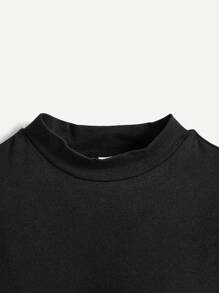 Cozy Pixies Đầm lưới tay dài cổ tròn màu trơn cho bé gái kèm áo vest, 2 món/bộ - Hồng - Xem 4