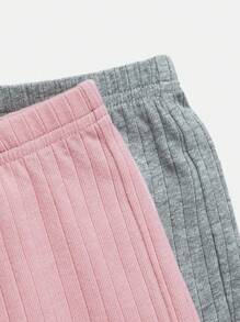 Cozy Pixies Baby Mädchen Lässig und Komfortable gestrickte einfarbige Hose, Zweiteiler