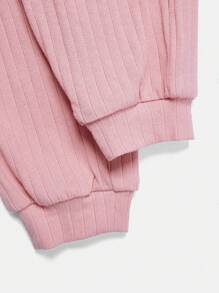 Cozy Pixies Baby Mädchen Lässig und Komfortable gestrickte einfarbige Hose, Zweiteiler