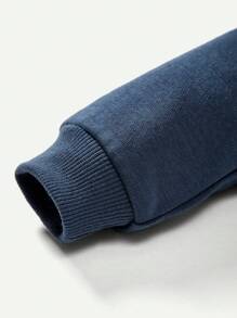 Cozy Pixies Baby Boy Cartoon Graphic Sweatshirt & Sweatpants Matching Set - Blue - View 7