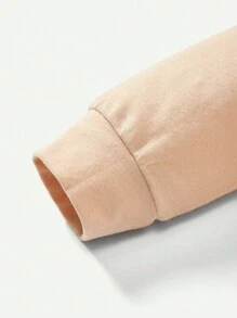 Cozy Pixies Đứa bé trai Đồ họa Chữ cái Bộ đồ liền thân có mũ trùm đầu & In Gấu Quần thể thao - Màu Khaki - Xem 9