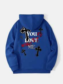 Sudadera con capucha de estilo streetwear para hombres, de moda líder - Azul - Ver 3