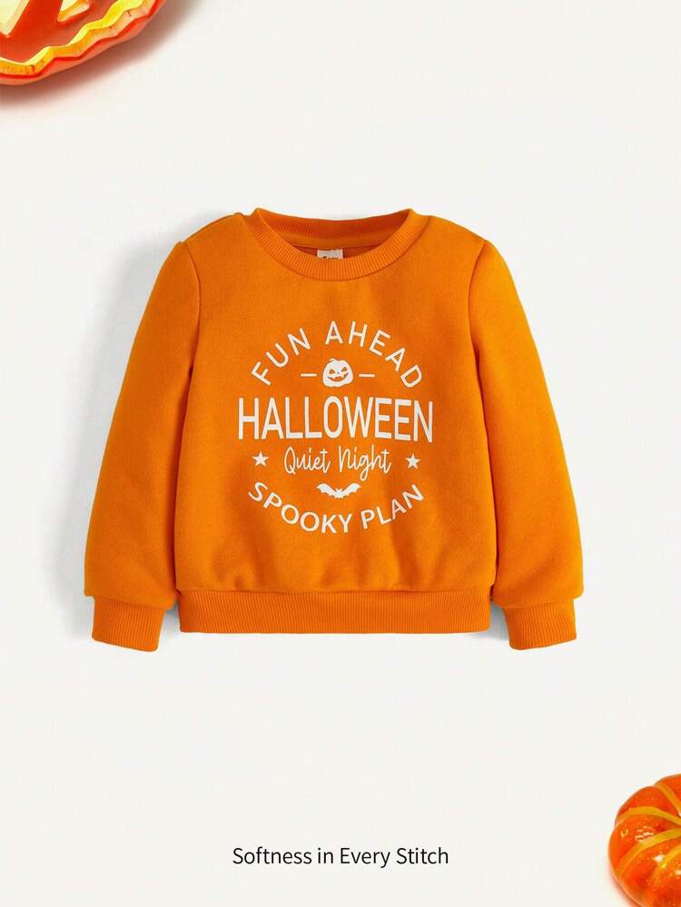 Baby Boy Slogan Graphic Sweatshirt