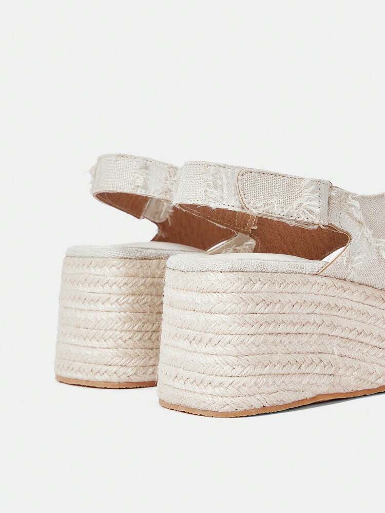 Women's Wedge Heel Thick Sole Sandals With Minimalist Vacation Style
