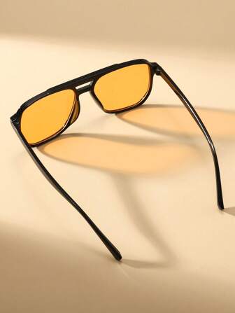 1pc Y2k Retro Outdoor Sports Fashion Glasses For Driving, Traveling, Beach Activities Casual Shades Accessories Beach Accessories Glasses Shades Looks Street Style And Suit For Sweater Jacket Sweatshirt Hoodie Leather Pants And Cargo Pants Stops Summer For Summer Beach Vacation,Outdoor,Travel