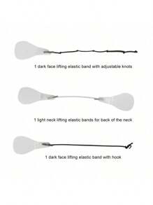 Parches invisibles para el lifting facial, mejoran efectivamente las arrugas de la línea en V, las arrugas, la flacidez de la piel, levantan el mentón - Blanco - Ver 10