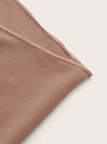 Swim Oasis Summer Beach Women Fashionable Solid Color Tie Cover-Up Skirt - Apricot - View 4