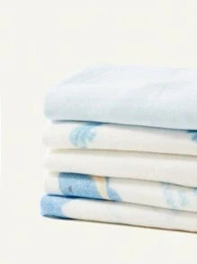 Cozy Pixies 5pcs Cozy Cub Baby Ocean Pattern Oeko-Tex Approved Handkerchiefs - Multicolor - View 8