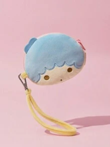 HELLO KITTY AND FRIENDS | SHEIN 1pc Gemini Star Pink Plush Coin Purse, Super Comfortable