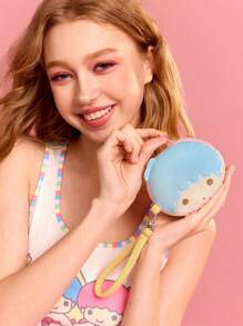 HELLO KITTY AND FRIENDS | SHEIN 1pc Gemini Star Pink Plush Coin Purse, Super Comfortable