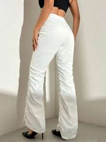 SHEIN Unity Pantalones plisados de moda con sentido de diseño