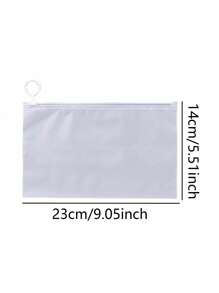 Set de 5/10 piezas Bolsas de almacenamiento transparentes con asa portátil, bolsa cosmética impermeable, mini bolsa de almacenamiento para calcetines, ropa interior y pantalones, bolsa con cierre práctico y gran capacidad para viajar, clasificar y organizar, para volver a la escuela