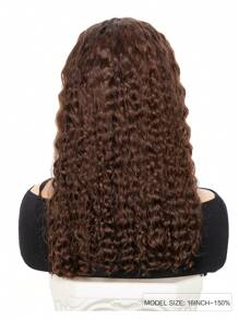 13x6 Transparent Lace Front Human Hair Wigs For Women Bob Water Wave Lace Wigs 8-18 Inch Chocolate Brown Color Lace Wigs With Baby Hair Natural Hairline