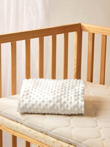 Cozy Pixies 1 件新生儿白色圆点法兰绒婴儿床床单爱心情人节 - 白色 - 查看 5