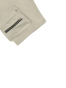 Manfinity Homme Men's Flap Pocket Drawstring Waist Shorts - Apricot - View 4