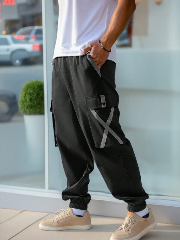 Fashionable Sports Style Multi-Functional Pocket Men's Outdoor Cargo Pants
