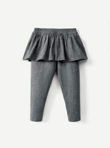 Cozy Pixies Baby Girl Ruffle Hem Pants 2pcs/Set - Pink - View 6