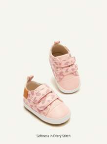 Cozy Pixies Lovely Princess Style Heart Pattern Flat Sport Shoes For Infants And Toddlers