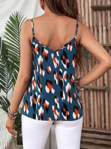 EMERY ROSE Leopard Print Camisole Top For Summer Vacation - Multicolor - View 2