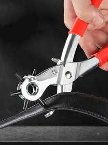 1 Miếng , Da Cai đục lô Da Công cụ Đa chức năng Bình thường Thép carbon Thắt lưng Dùi Công cụ đục lỗ Thắt lưng Máy đục lỗ Thủ công mỹ nghệ Công cụ - Đỏ - Xem 3